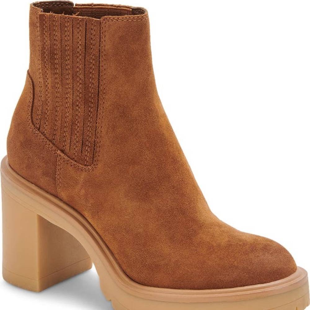 Dolce Vita Caster H2O Waterproof Lug Sole Platform Bootie Size 8 NEW
